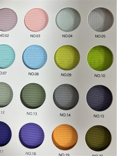 GZ-DZLP F084 Quick-drying squares Specification: 160cm Weight: 75g/㎡ Ingredients: 100% composite elastic fiber Moisture absorption and quick drying 7A antibacterial back view